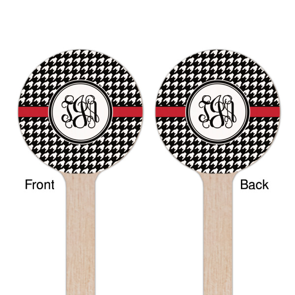 Custom Design - Wooden 6" Stir Stick - Round - Double Sided - Front & Back