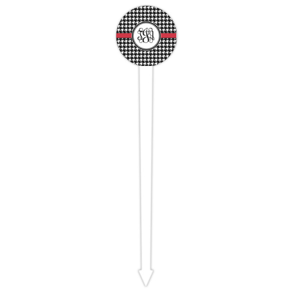 Custom Design - White Plastic 6" Food Pick - Round - Single Pick