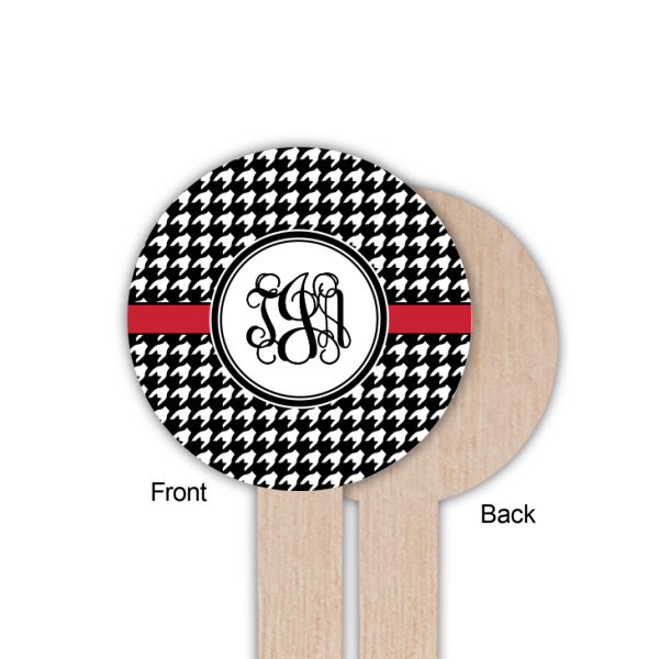 Custom Design - Wooden 6" Food Pick - Round - Single Sided - Front & Back