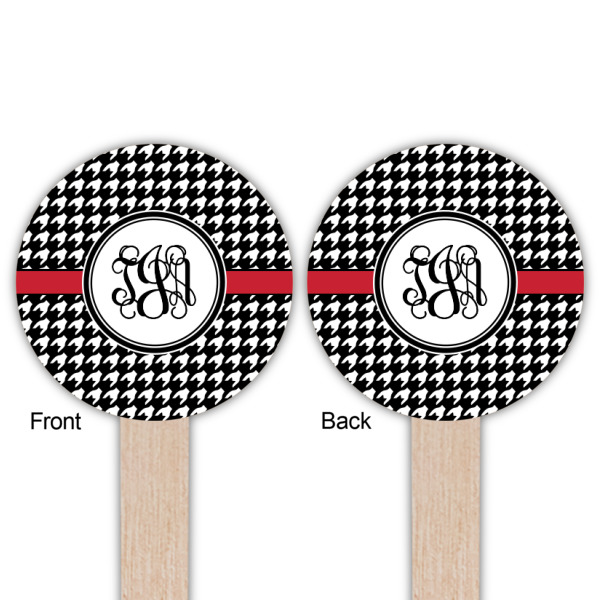 Custom Design - Wooden 6" Food Pick - Round - Double Sided - Front & Back