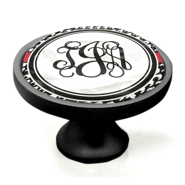 Custom Design - Black Custom Cabinet Knob (Side)