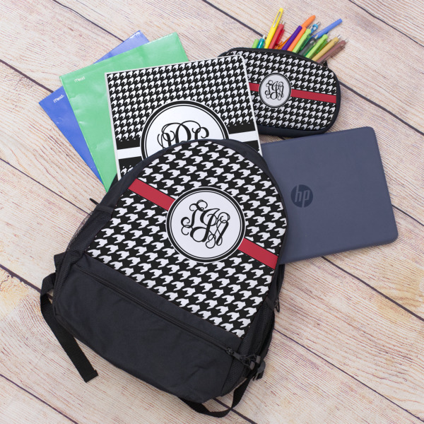 Custom Design - Large Backpack - Black - With Stuff