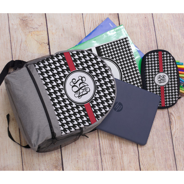 Custom Design - Large Backpack - Gray - With Stuff