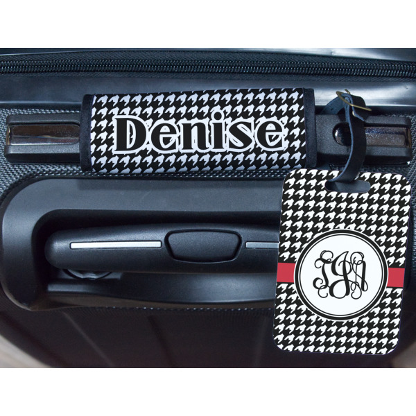 Custom Design - Metal Luggage Tag & Handle Wrap - In Context