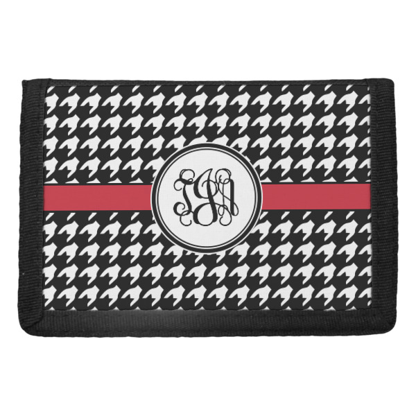 Custom Houndstooth Trifold Wallet (Personalized)