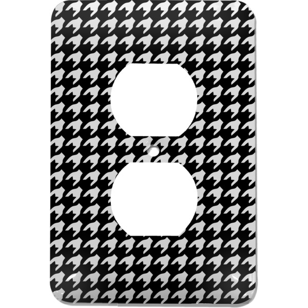 Custom Houndstooth Electric Outlet Plate