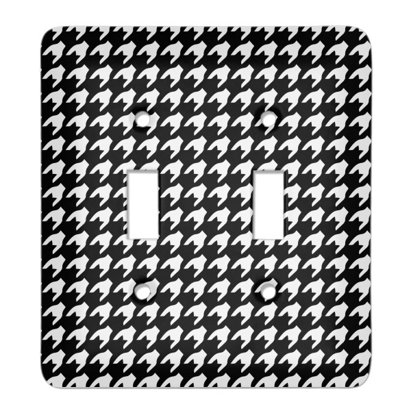 Custom Houndstooth Light Switch Cover (2 Toggle Plate)