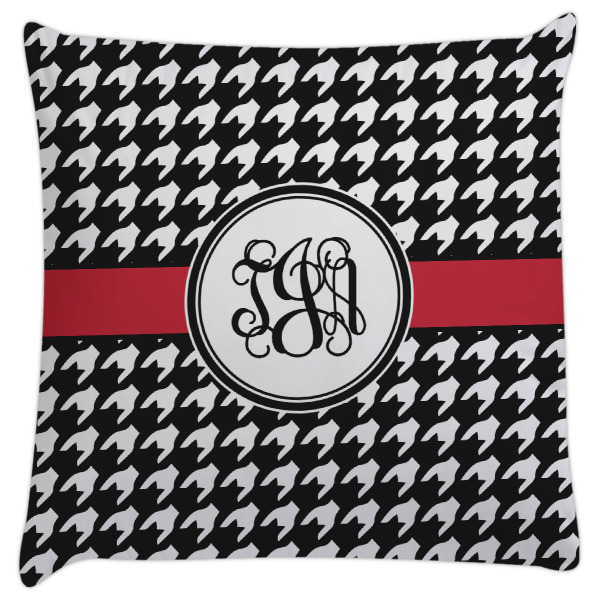 Custom Houndstooth Decorative Pillow Case (Personalized)
