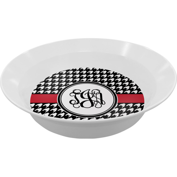 Custom Houndstooth Melamine Bowl (Personalized)