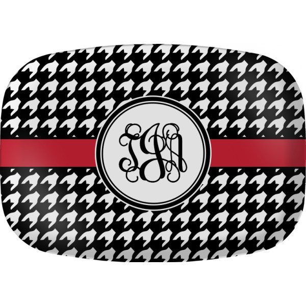 Custom Houndstooth Melamine Platter (Personalized)
