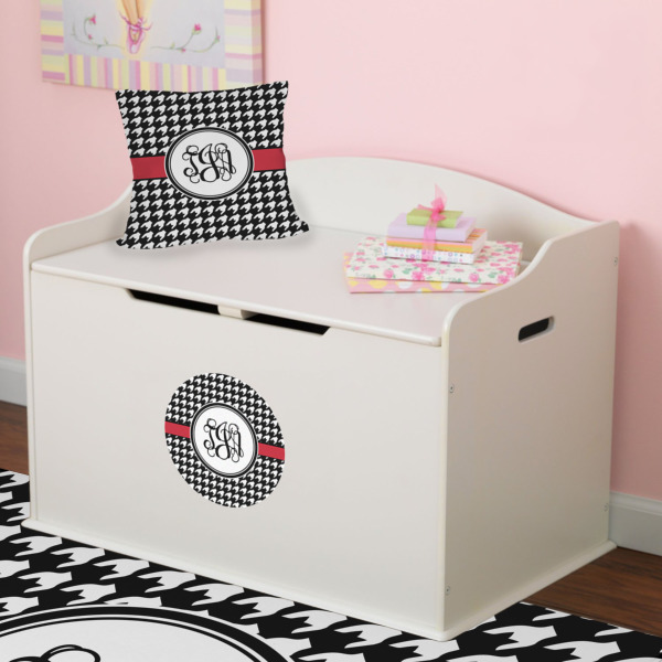 Custom Design - Round Wall Decal on Toy Chest