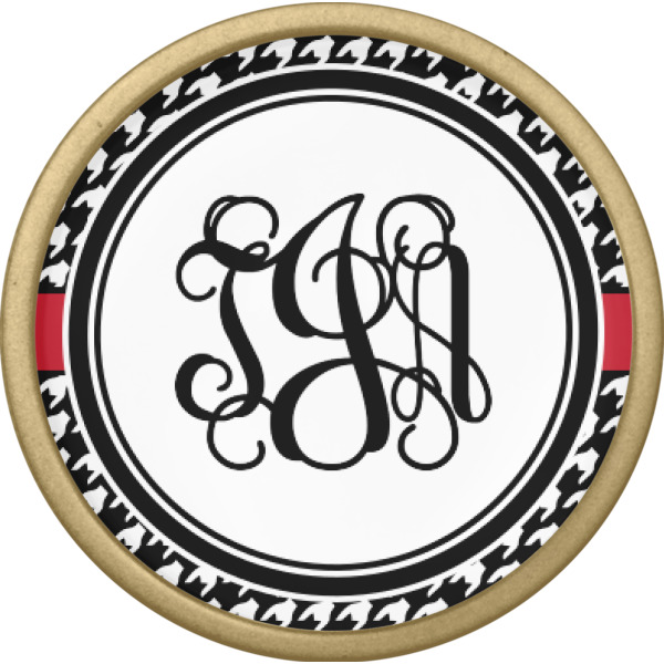 Custom Design - Cabinet Knob - Gold - Front