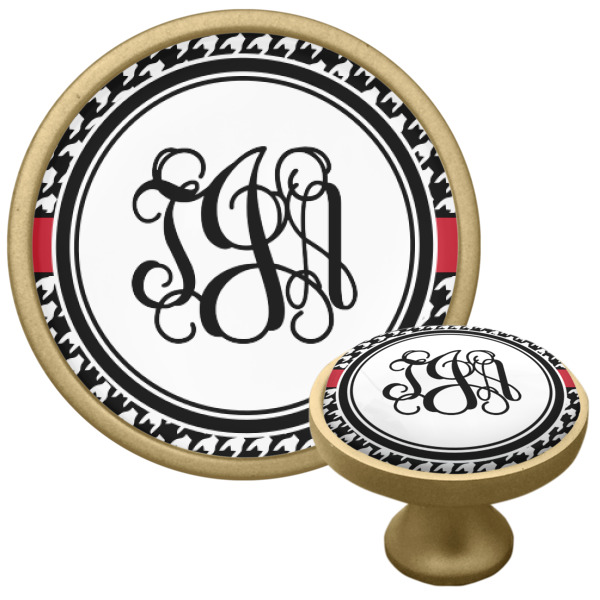 Custom Design - Cabinet Knob - Gold - Multi Angle