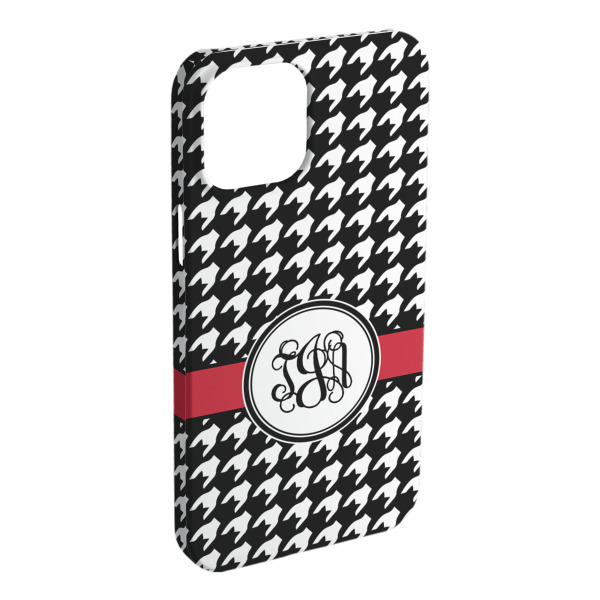Custom Houndstooth iPhone Case - Plastic (Personalized)
