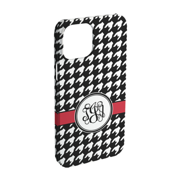 Custom Houndstooth iPhone Case - Plastic - iPhone 15 Pro (Personalized)