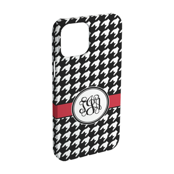 Custom Houndstooth iPhone Case - Plastic - iPhone 15 (Personalized)