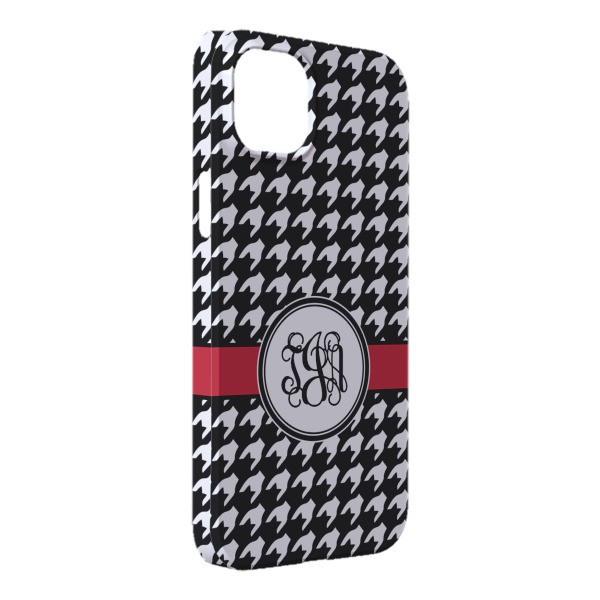 Custom Houndstooth iPhone Case - Plastic - iPhone 14 Pro Max (Personalized)