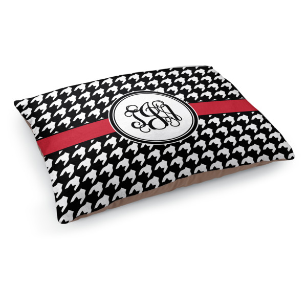 Custom Houndstooth Dog Bed - Medium w/ Monogram