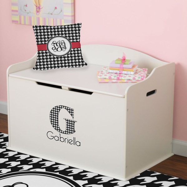 Custom Design - Wall Name & Initial Small on Toy Chest