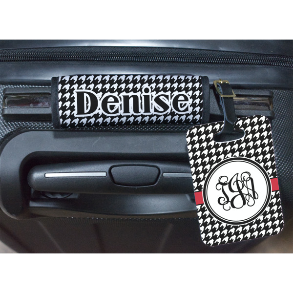 Custom Design - Luggage Wrap & Plastic Rectangular Tag - In Context