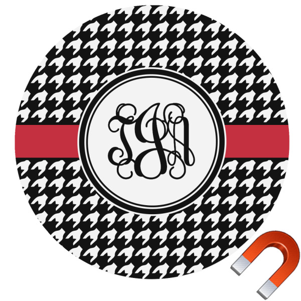 Custom Houndstooth Car Magnet (Personalized)