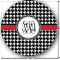 Houndstooth Multipurpose Round Labels - 1" (Personalized)