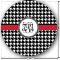 Houndstooth Multipurpose Round Labels - 2" (Personalized)