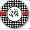Houndstooth Round Decal - XLarge (Personalized)