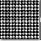 Houndstooth Wallpaper & Surface Covering (Water Activated 24"x 24" Sample)
