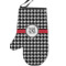 Houndstooth Left Oven Mitt (Personalized)