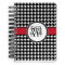 Houndstooth Spiral Notebook - 5x7 w/ Monogram