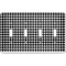 Houndstooth Light Switch Cover (4 Toggle Plate)