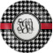 Houndstooth Melamine Plate (Personalized)