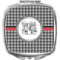Houndstooth Compact Makeup Mirror (Personalized)