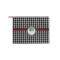 Houndstooth Zipper Pouch - Small - 8.5"x6" (Personalized)