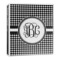 Houndstooth 3-Ring Binder - 1 inch (Personalized)