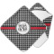 Houndstooth Hooded Baby Towel (Personalized)