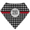 Houndstooth Bandana Bib (Personalized)