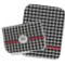 Houndstooth Burp Cloths - Fleece - Set of 2 w/ Monogram