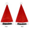 Houndstooth Santa Hat - Front & Back (Personalized)