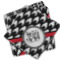 Houndstooth Cloth Cocktail Napkins - Set of 4 w/ Monogram