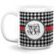 Houndstooth 20 Oz Coffee Mug - White (Personalized)