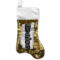 Houndstooth Reversible Sequin Stocking - Gold (Personalized)