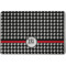 Houndstooth Dog Food Mat w/ Monogram