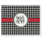 Houndstooth Single-Sided Linen Placemat - Single w/ Monogram