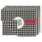 Houndstooth Linen Placemat w/ Monogram