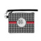 Houndstooth Wristlet ID Case w/ Monogram