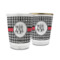 Houndstooth Glass Shot Glass - 1.5 oz (Personalized)