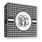 Houndstooth 3 Ring Binder - Full Wrap - 3" (Personalized)