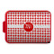 Houndstooth Aluminum Baking Pan with Red Lid (Personalized)